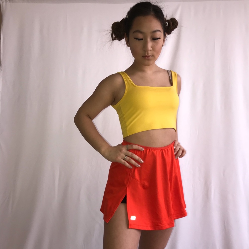 Vintage New Bounce Orange 🍊 Color Tennis Skirt